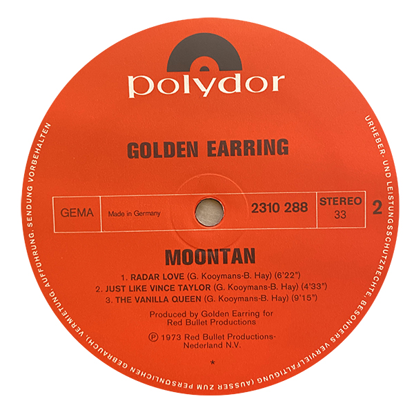 Golden Earring ‎– Moontan [LP] | Виниловые пластинки Ideal Sounds